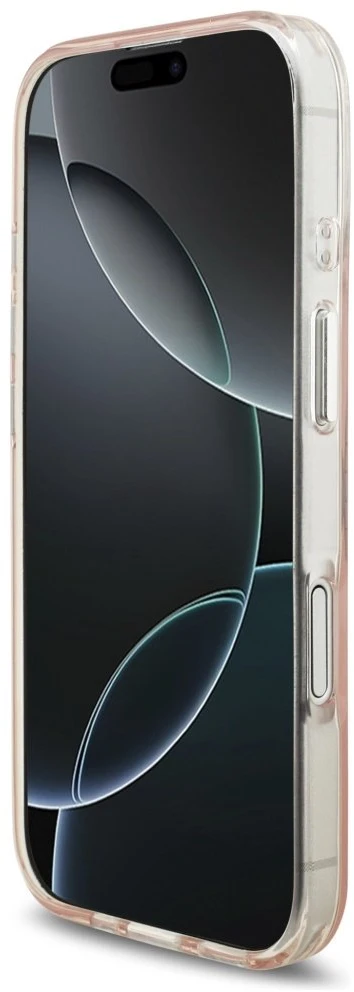 Karl Lagerfeld IML Karl RSG Logo MagSafe dėklas skirtas Apple iPhone 17 rožinės spalvos