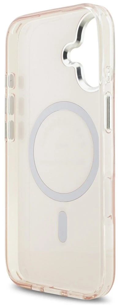 Karl Lagerfeld IML Karl RSG Logo MagSafe dėklas skirtas Apple iPhone 17 rožinės spalvos