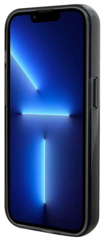Karl Lagerfeld KLHMP13XHMRSKCK Apple iPhone 13 Pro Max 6.7″ juodos spalvos kietas dėklas Ring Stand Karl&Choupettt