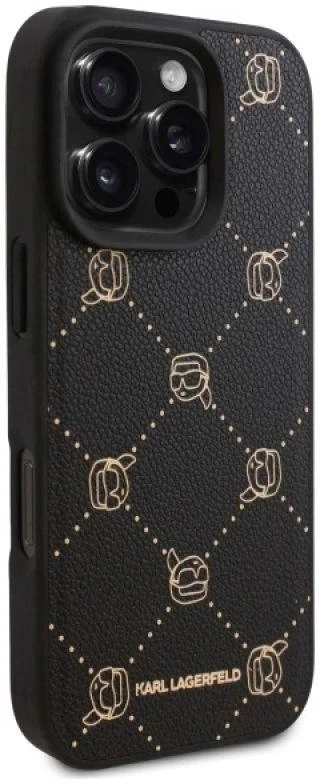 Dėklas Karl Lagerfeld KLHMP16XPGKHPHK Apple iPhone 16Pro Max 6.9″ juodos spalvos Magsafe Karl Head