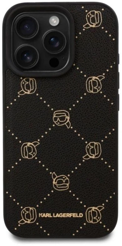 Dėklas Karl Lagerfeld KLHMP16XPGKHPHK Apple iPhone 16Pro Max 6.9″ juodos spalvos Magsafe Karl Head