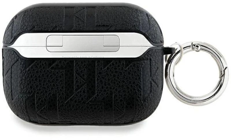 Apple AirPods Pro 2 Karl Lagerfeld Cover Monogram Karl & Choupette Head ausinių dėklas juodos spalvos