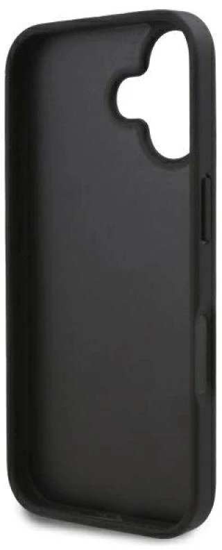 Karl Lagerfeld KLHCP16SPGKHPRPK iPhone 16 6.1″ juodos spalvos kietas dėklas Cardslots Monogram