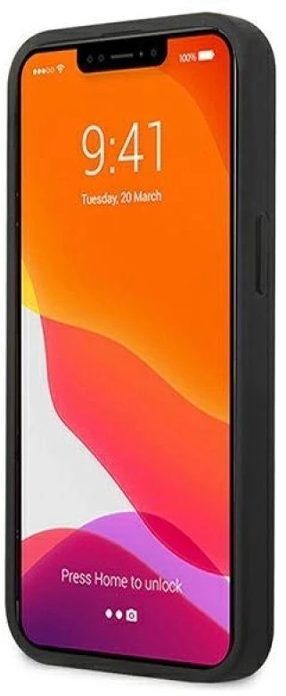 Dėklas Karl Lagerfeld KLHCP13SPKMB IPHONE 13 MINI 5.4 "Mėlynas/Mėlynas HARDCASE LEATHER IKONIK KARL`S HEAD METAL
