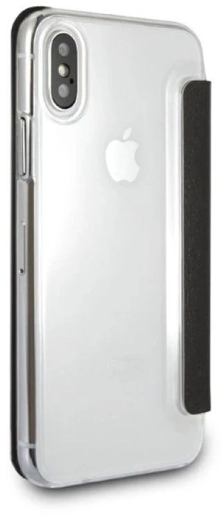 Karl Lagerfeld KLFLBKPXKSB Apple iPhone X Xs juodos spalvos bookdėklas Signature Glitter
