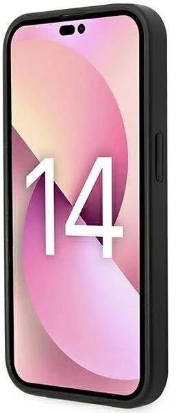 Karl Lagerfeld Saffiano Mono Metal Logo iPhone 14 Pro Max 6.7" dėklas – pilkas