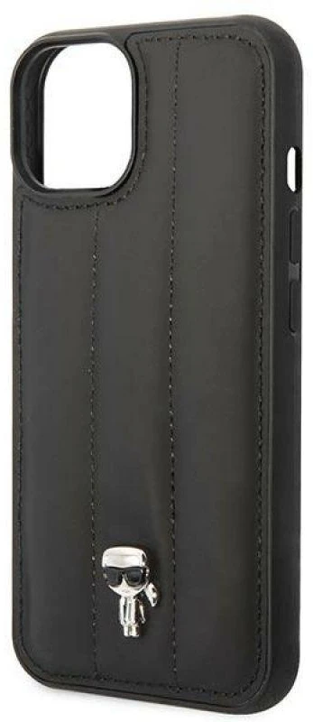 Dėklas Karl Lagerfeld KLHCP14MPSQPK IPHONE 14 PLUS / 15 PLUS 6.7 "HARDCASE JUODA / Juodas PUFFY IKONIK PIN