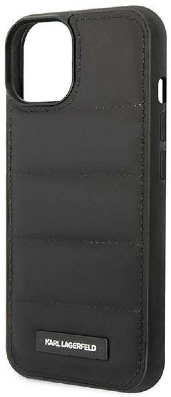 Dėklas Karl Lagerfeld KLHCP14MPSQAK IPHONE 14 PLUS / 15 PLUS 6.7 "HARDCASE JUODA / Juodas PUFFY ELONGATED LOGO
