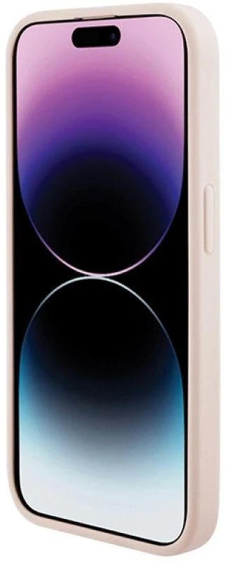 Karl Lagerfeld KLHCP15XPQKPMP Apple iPhone 15 Pro Max 6.7″ rožinės spalvos kietas dėklas Quilted K Pattern
