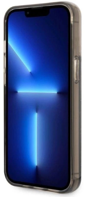Karl Lagerfeld KLHCP14XLCRSGRK iPhone 14 Pro Max 6,7″ juodos spalvos kietas dėklas Liquid Glitter RSG