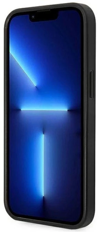 Karl Lagerfeld KLHCP14MSAPCHG Apple iPhone 14 Plus / 15 Plus 6,7″ kietas dėklas sidabrinis Saffiano Choupett