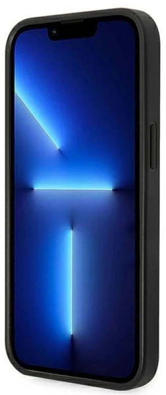 „Karl Lagerfeld Saffiano Karl's Head Patch“ dėklas, skirtas „iPhone 14“ - sidabrinis