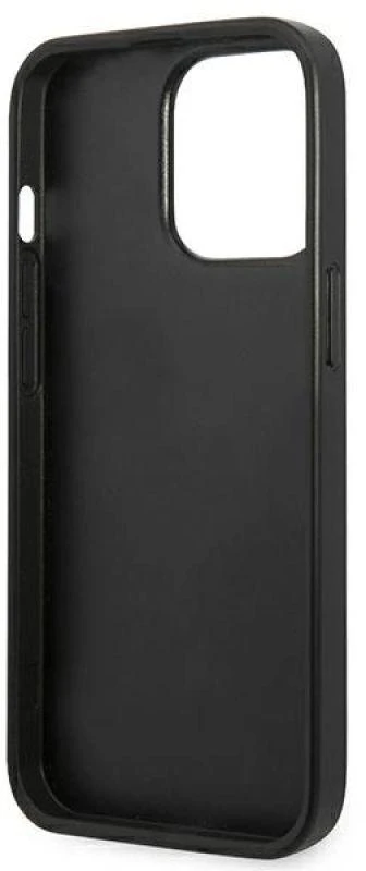 Karl Lagerfeld KLHCP13XSFMP2DG Apple iPhone 13 Pro Max 6,7″ kietas dėklas sidabrinis Saffiano Plaque