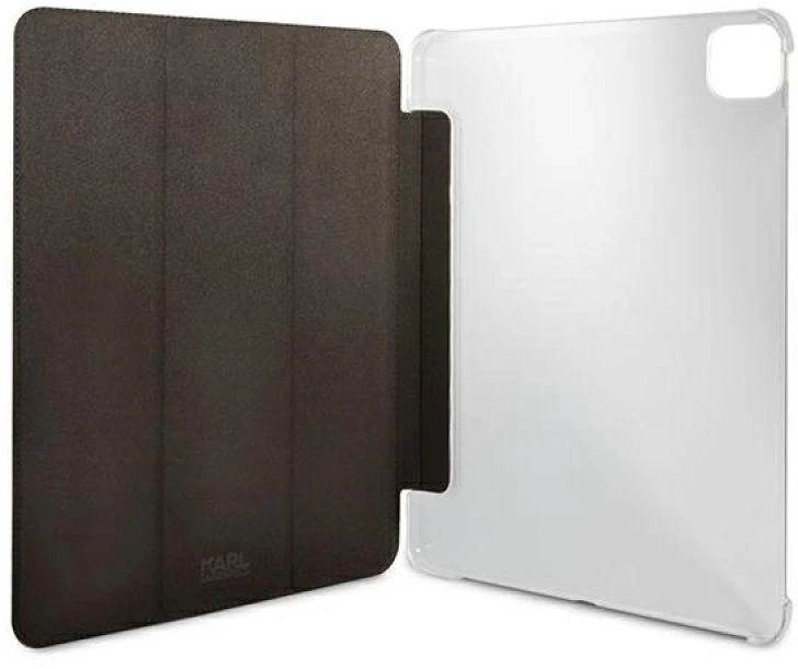Karl Lagerfeld KLFC12OKMK Apple iPad 12.9″ Pro 2021 Book Cover juodos spalvos Saffiano Karl Iconic