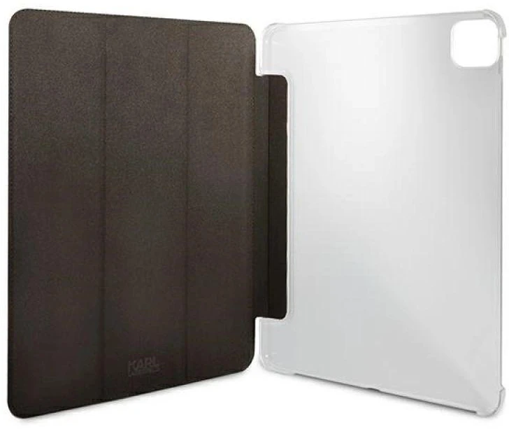 .Karl Lagerfeld KLFC11OKMK Apple iPad 11″ Pro 2021 Book Cover juodos spalvos Saffiano Karl Iconic