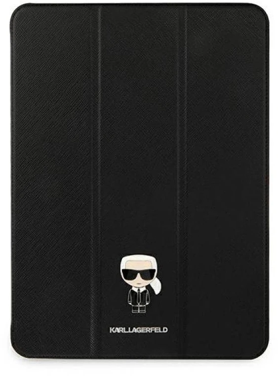 Karl Lagerfeld KLFC12OKMK Apple iPad 12.9″ Pro 2021 Book Cover juodos spalvos Saffiano Karl Iconic