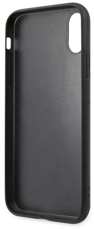 Karl Lagerfeld dėklas, skirtas iPhone X / XS KLHCPXSAKICKCBK juodos spalvos kietas dėklas , skirtas Saffiano Karl-Choupette Head
