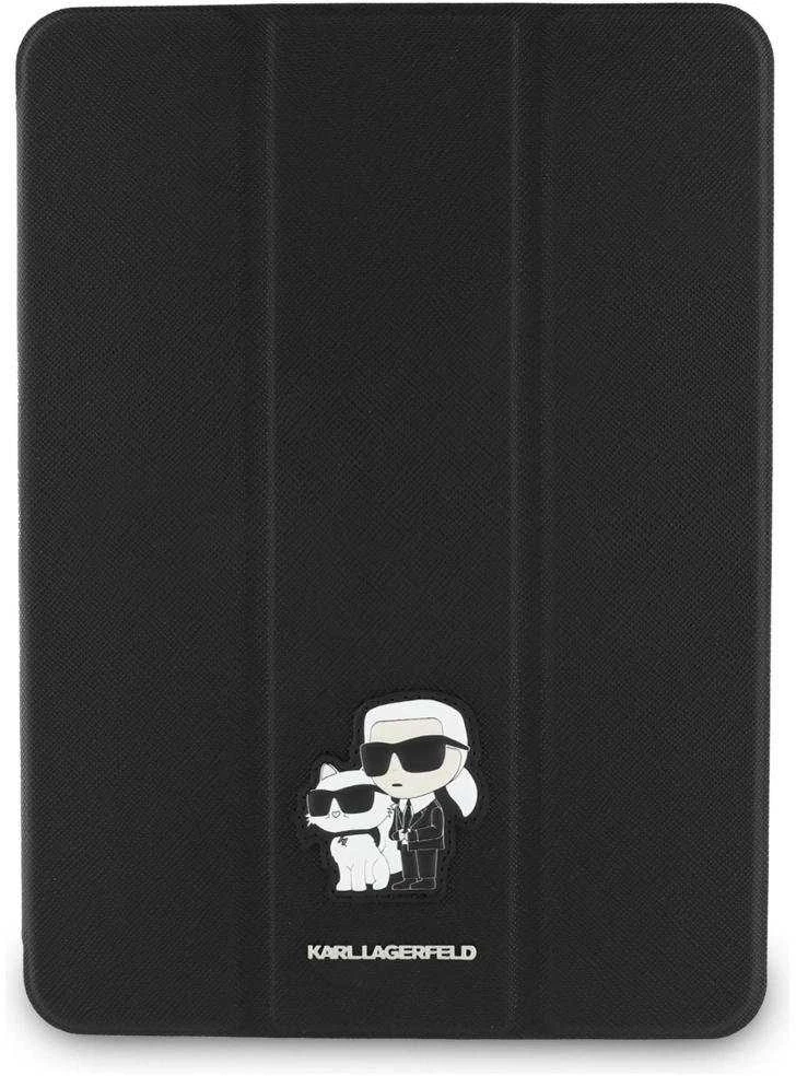 Karl Lagerfeld KLFC11PM24SAKCK Apple iPad Pro 11″ 2024 Book Cover juodos spalvos Saffiano Magnetic Karl &Ch