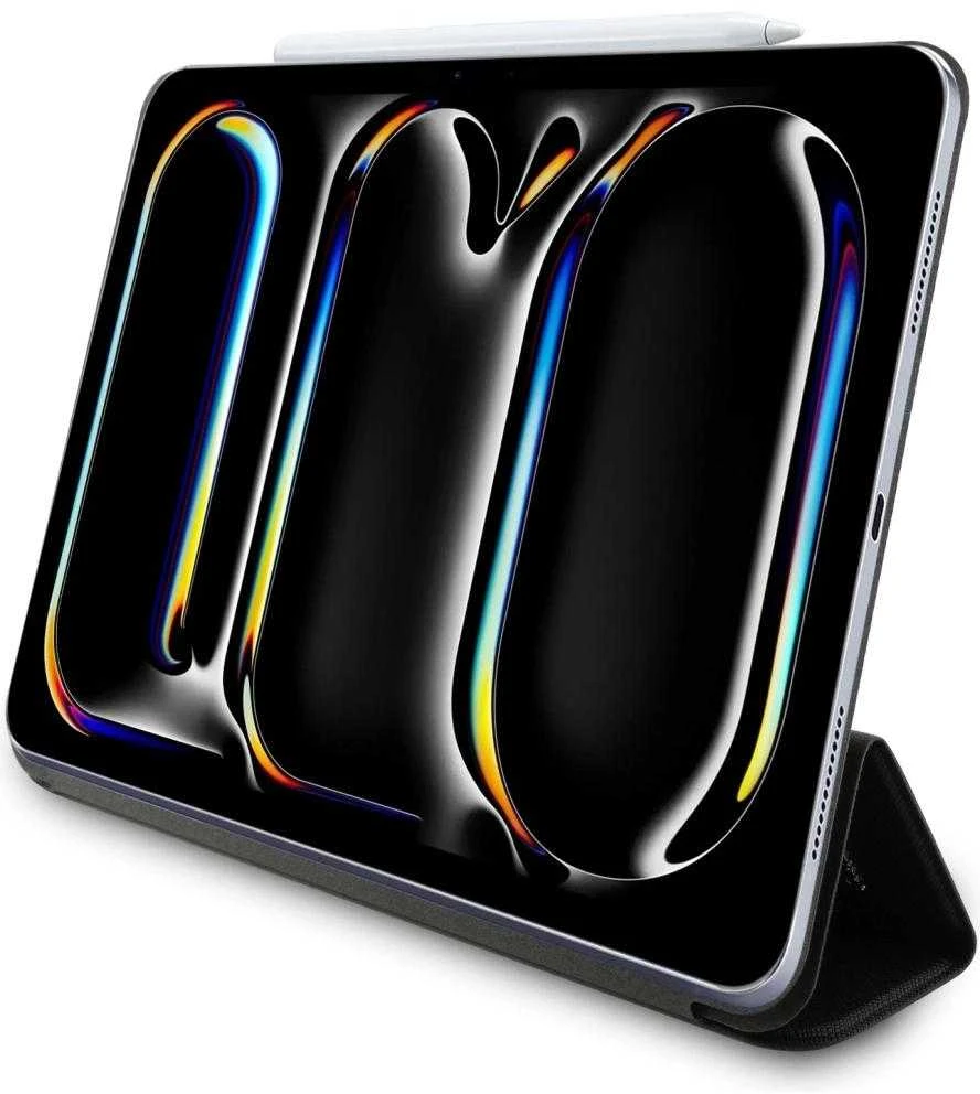 Karl Lagerfeld KLFC11PM24SAKCK Apple iPad Pro 11″ 2024 Book Cover juodos spalvos Saffiano Magnetic Karl &Ch