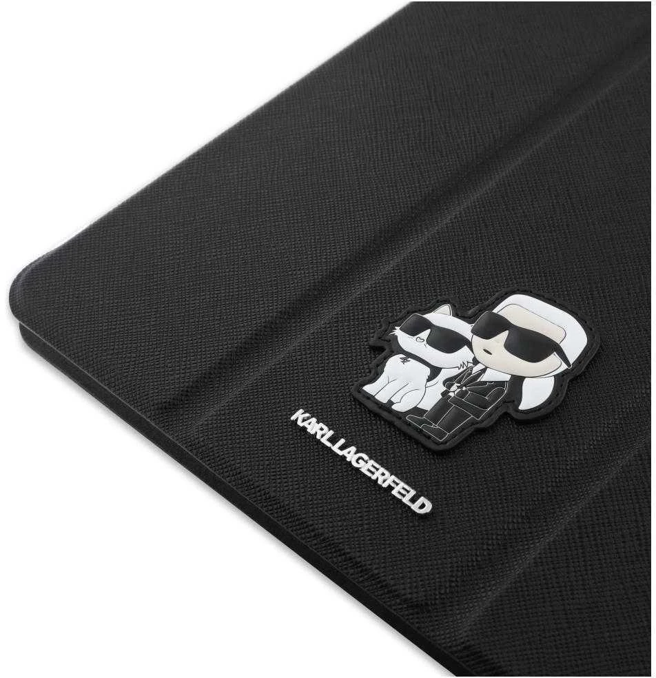 Karl Lagerfeld KLFC11PM24SAKCK Apple iPad Pro 11″ 2024 Book Cover juodos spalvos Saffiano Magnetic Karl &Ch