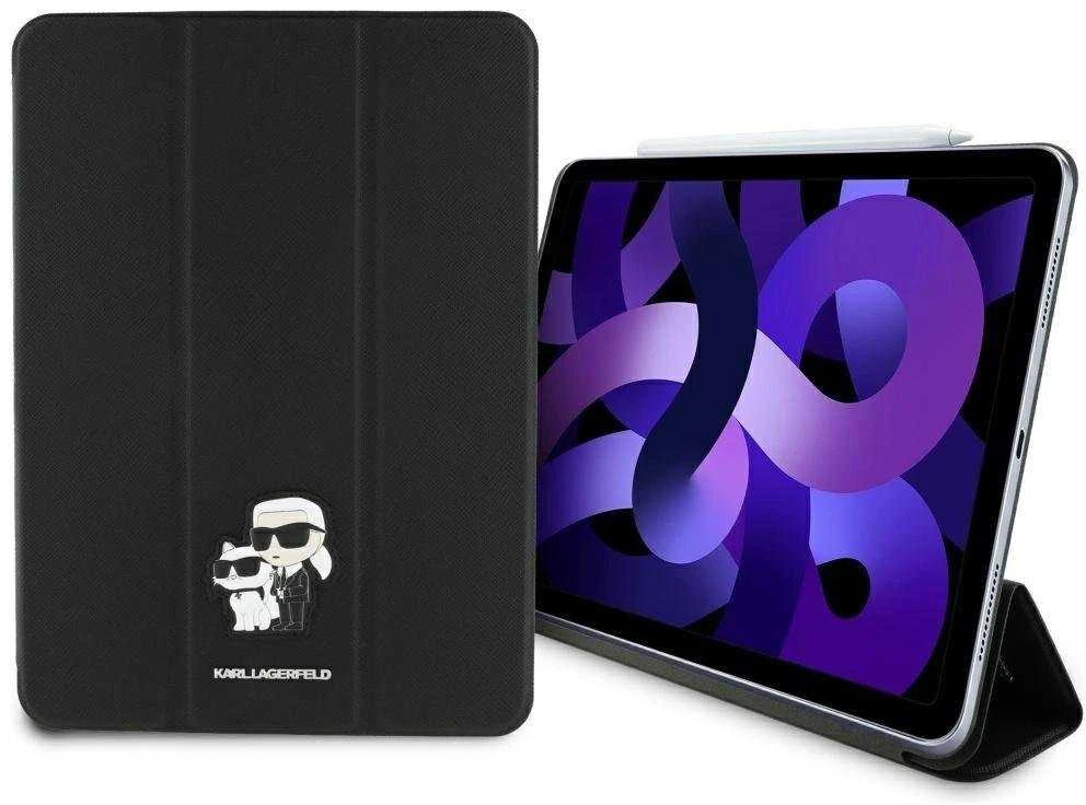 Karl Lagerfeld KLFC11RM24SAKCK Apple iPad Air 11″ 2024 Book Cover juodos spalvos Saffiano Magnetic Karl &Choupette