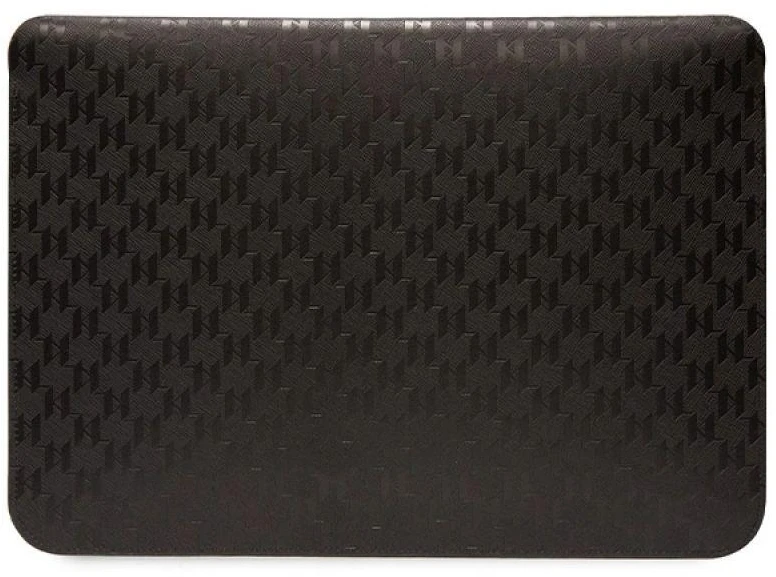 Karl Lagerfeld Dėklas kompiuteriui KLCS16SAKHPKK 16″ juodos spalvos Saffiano Monogram Ikonik