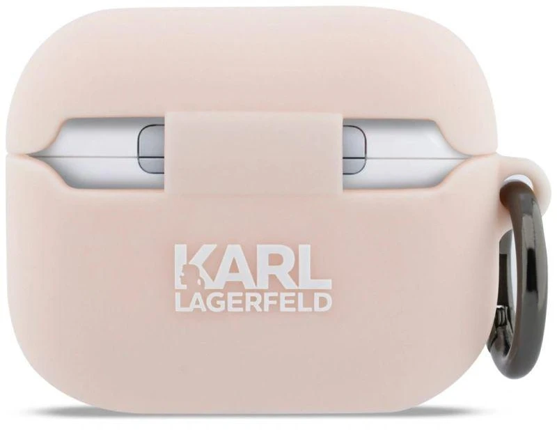 Karl Lagerfeld Silikoninis 3D dėklas galvai skirtas AirPods Pro 3 - Rožinis