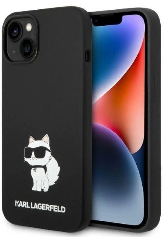 Karl Lagerfeld dėklas iPhone 14 Plus 6,7 KLHCP14MSNCHBCK juodas HC Silicone NFT Choupette