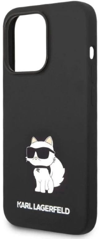 Karl Lagerfeld KLHCP14XSNCHBCK iPhone 14 Pro Max 6,7″ kietas dėklas juodos spalvos Silicone Choupette