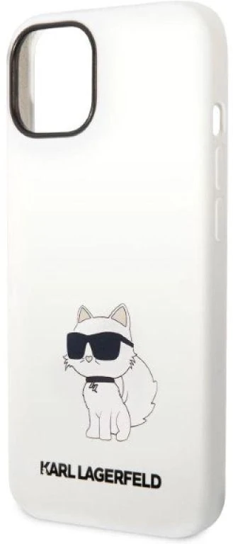 Karl Lagerfeld dėklas, skirtas iPhone 14 Plus 6,7 KLHCP14MSNCHBCH baltas HC Silicone NFT Choupette
