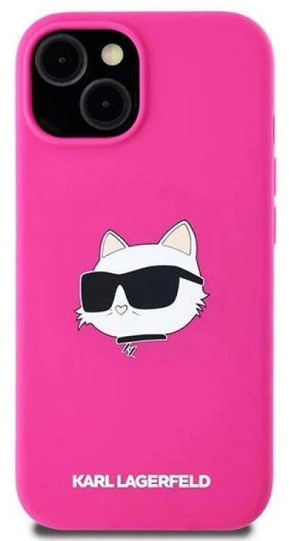 Karl Lagerfeld KLHMP15MSCHPPLF Apple iPhone 15 Plus / 14 Plus 6.7″ fuschia kietas dėklas Silicone Choupet