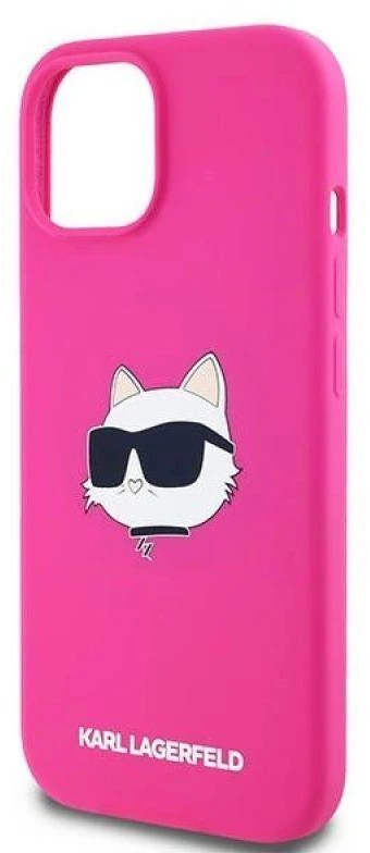 Karl Lagerfeld KLHMP15MSCHPPLF Apple iPhone 15 Plus / 14 Plus 6.7″ fuschia kietas dėklas Silicone Choupet