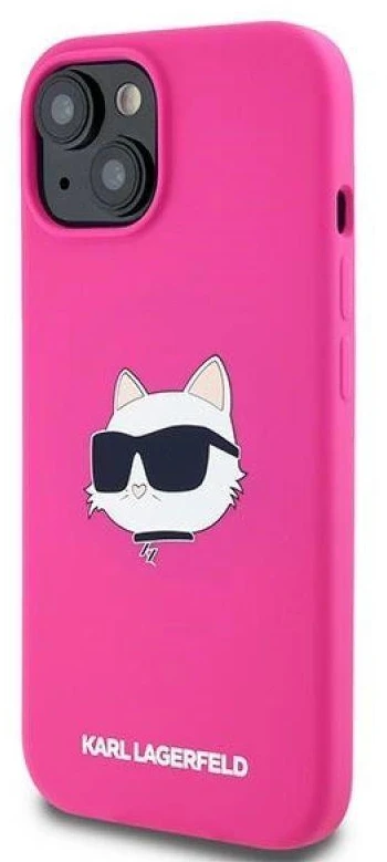 Karl Lagerfeld KLHMP15MSCHPPLF Apple iPhone 15 Plus / 14 Plus 6.7″ fuschia kietas dėklas Silicone Choupet