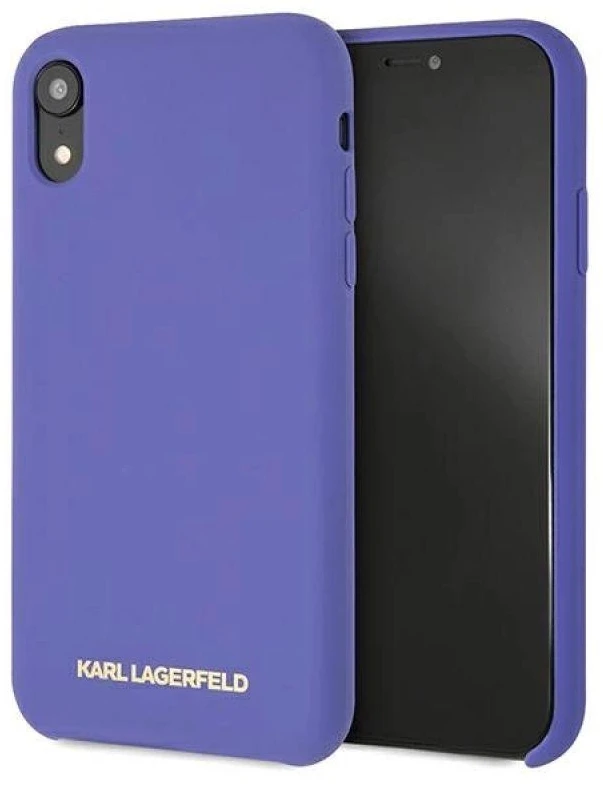 Dėklas Karl Lagerfeld Silicone iPhone Xr Case - Violetinė