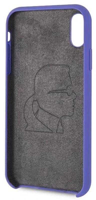 Dėklas Karl Lagerfeld Silicone iPhone Xr Case - Violetinė
