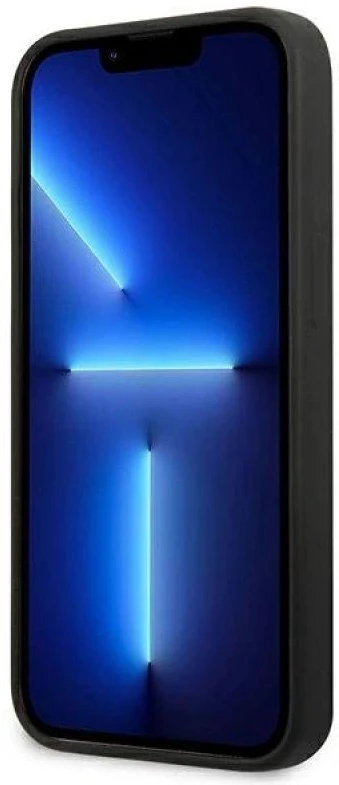 Karl Lagerfeld KLHCP13SSLMP1K Apple iPhone 13 mini 5,4″ kietas dėklas juodos spalvos Silicone Plaque