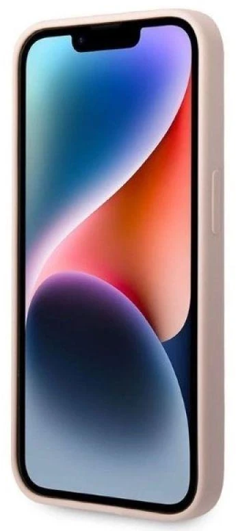Karl Lagerfeld KLHMP14XSNIKBCP Apple iPhone 14 Pro Max 6,7″ kietas dėklas rožinės spalvos Silicone Ikonik Magsafe