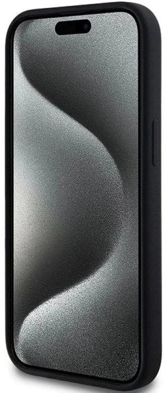 Karl Lagerfeld KLHMP15MSCHPPLK Apple iPhone 15 Plus / 14 Plus 6.7″ juodos spalvos kietas dėklas Silicone Choupette