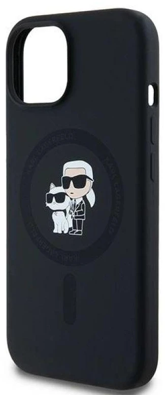 Karl Lagerfeld KLHMP15MSCMKCRHK Apple iPhone 15 Plus / 14 Plus 6.7″ juodos spalvos kietas dėklas Silicone Karl & C