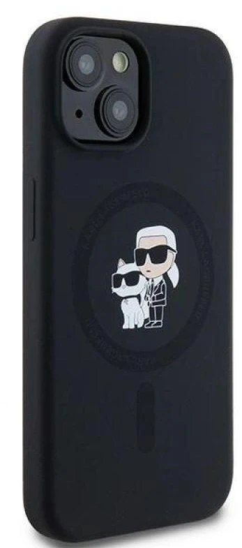 Karl Lagerfeld KLHMP15MSCMKCRHK Apple iPhone 15 Plus / 14 Plus 6.7″ juodos spalvos kietas dėklas Silicone Karl & C