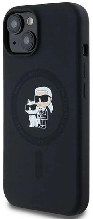Karl Lagerfeld KLHMP15MSCMKCRHK Apple iPhone 15 Plus / 14 Plus 6.7″ juodos spalvos kietas dėklas Silicone Karl & C