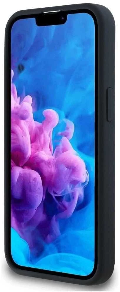 Karl Lagerfeld Liquid silikoninis K&CH Heads MagSafe Apple iPhone 16e dėklas telefonui juodos spalvos