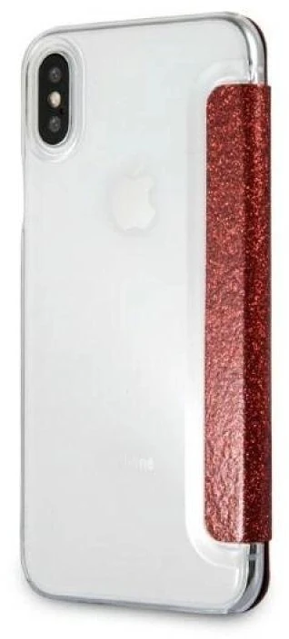 Dėklas Karl Lagerfeld KLFLBKPXVDCRE Apple iPhone X/XS raudonos spalvos book Valentine