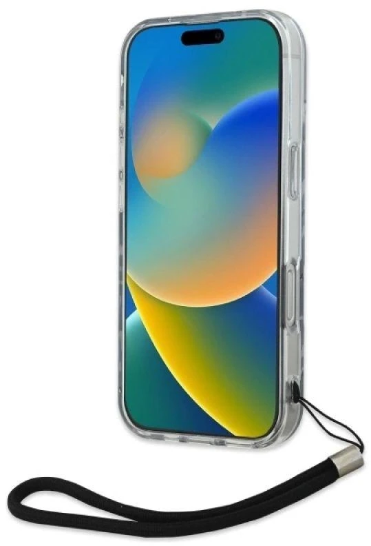 Dėklas Karl Lagerfeld KLHCP16XHZBPKCCU Apple iPhone 16 Pro Max 6.9″ violetinės spalvos Zebra With Cord