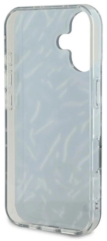 Dėklas Karl Lagerfeld KLHCP16SHZBPKCCU Apple iPhone 16 6.1″ violetinės spalvos Zebra With Cord