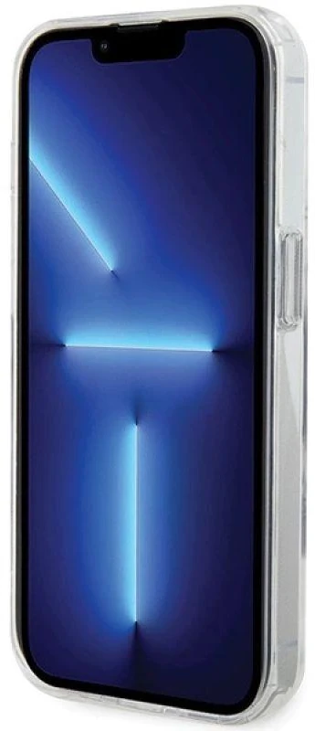 Karl Lagerfeld KLHMP13LHMRSKCH Apple iPhone 13 Pro / 13 6.1″ baltos spalvos kietas dėklas Ring Stand Karl&Choupettt