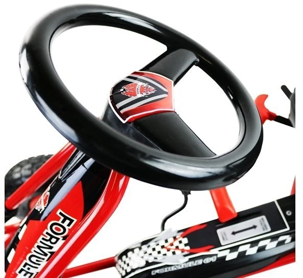 Lean Cars Kartingas Lean Toys A-15, raudonas