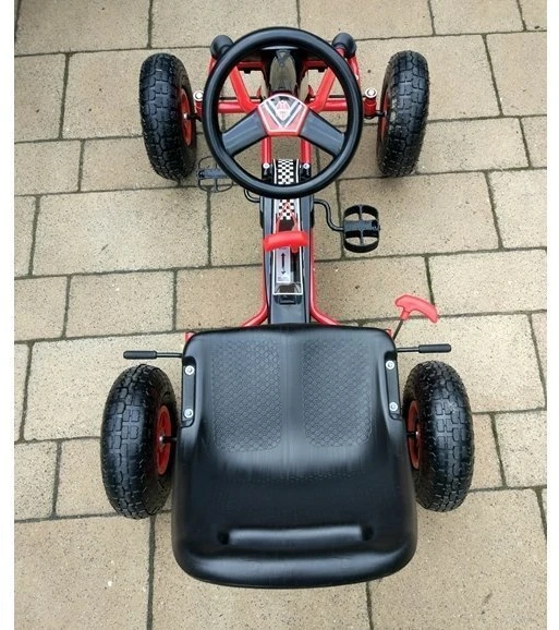 Lean Cars Kartingas Lean Toys A-15, raudonas
