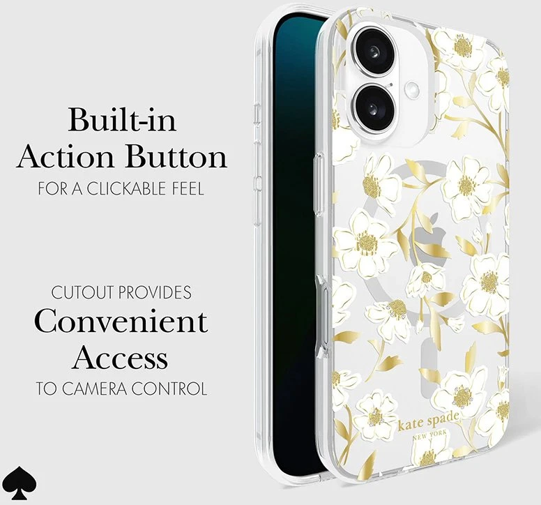 Kate Spade New York Protective Gems MagSafe - dėklas skirtas Apple iPhone 16 Sunshine Floral