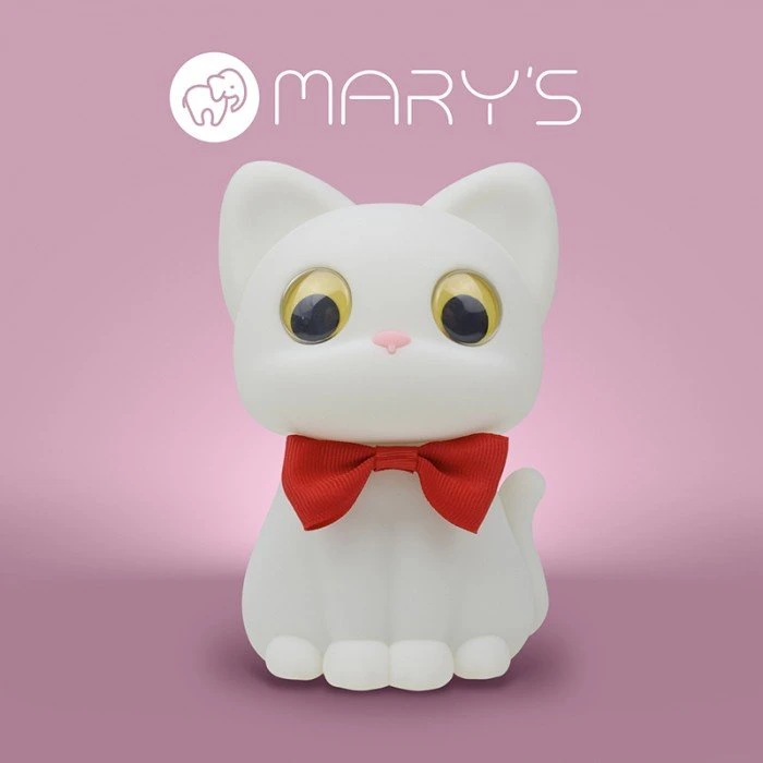 Eco Light Lampki Katės formos LED naktinė lemputė Mary's, balta